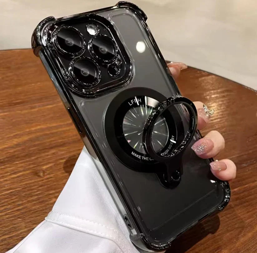 Elegant Transparent Stand Case - iPhone